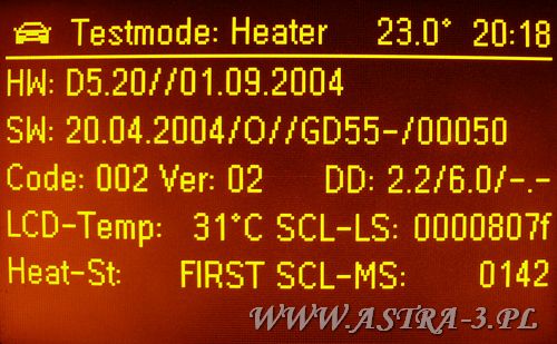 testmode heater