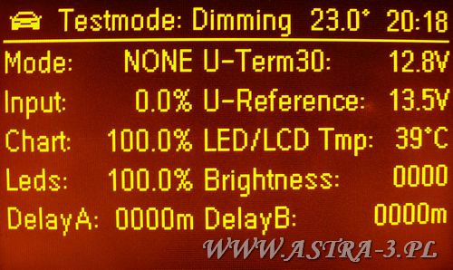 testmode dimming