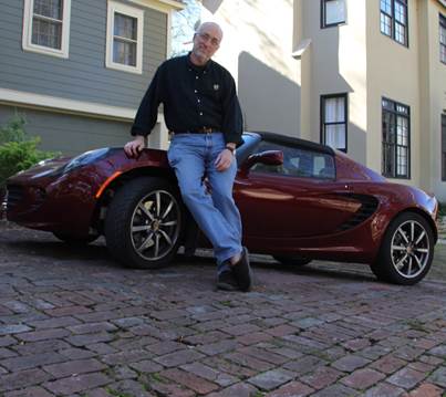Chris Mack and his Lotus Elise